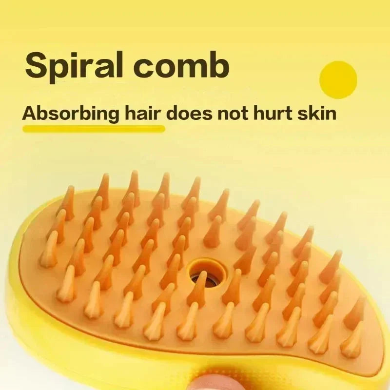 pet steam massage brush