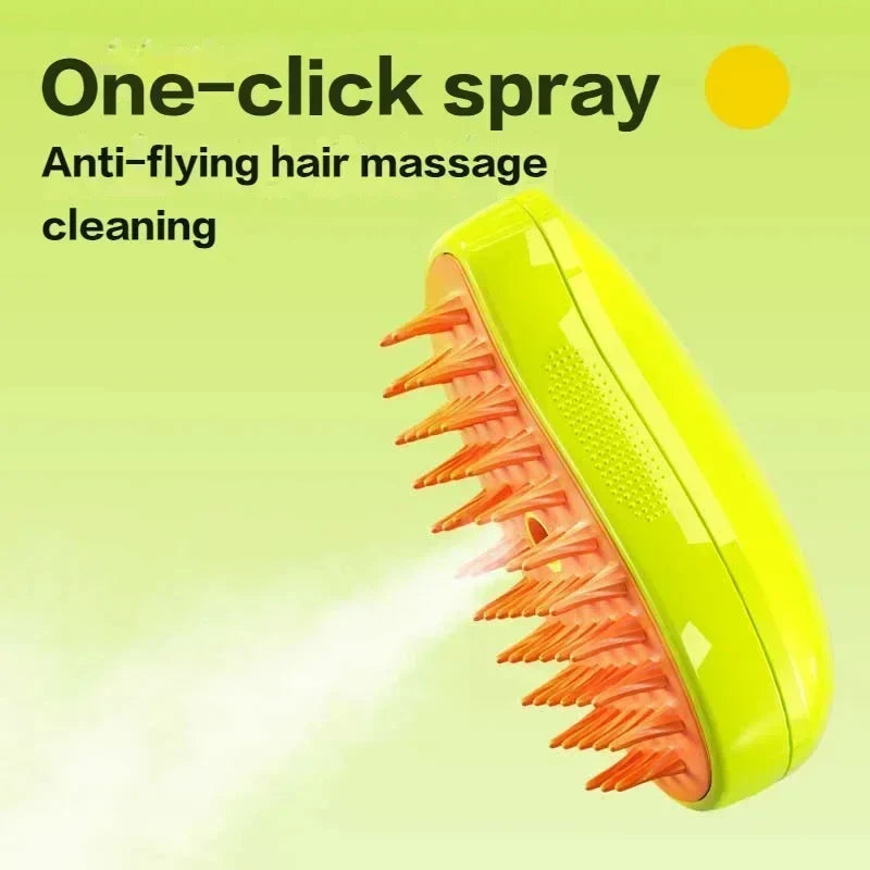 pet steam massage brush